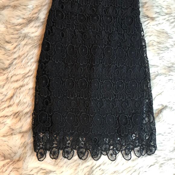 BB Dakota Sleeveless Black Crochet Lace Dress - Picture 5 of 13